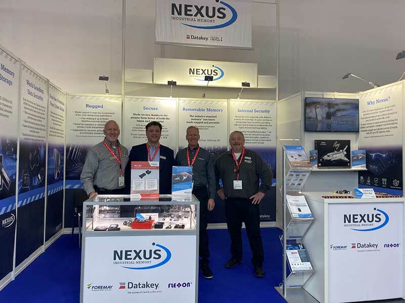 Datakey products being shown at the Nexus Industrial Memory booth at electronica 2024.