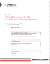 White Paper: Removable Memory Key to Successful OTA Firmware Updates